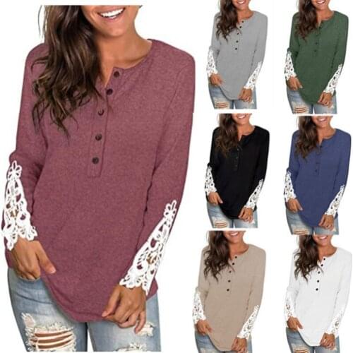 Elegant Women Spring Autumn T-Shirts Patchwork Design Lace Ruffles Decor See Through O-Neck Long Sleeve Solid Pullovers Top