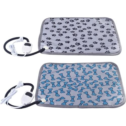 Pet Heating Pad Cat Dog Bed Waterproof Mat Electric Chew Resis Steel Cord