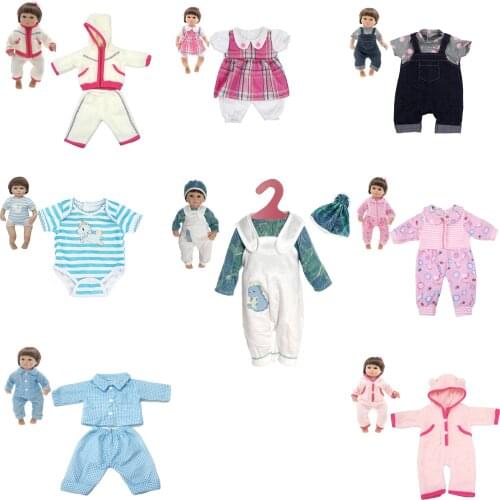 43 cm baby simulation doll costume 18 inch rebirth boy and girl doll clothes