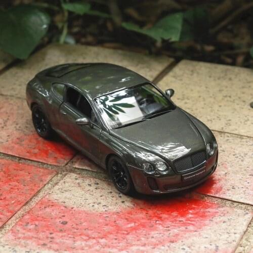 Welly 1:24 Bentley Continental Supersports Alloy Luxury Vehicle Diecast Pull Back Cars Model Toy Collection