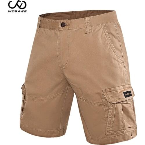 WOSAWE Mens Sports Cargo Shorts Loose Straight Sports Five-point Pants Casual Shorts For Ourdoor Sports Running Hiking