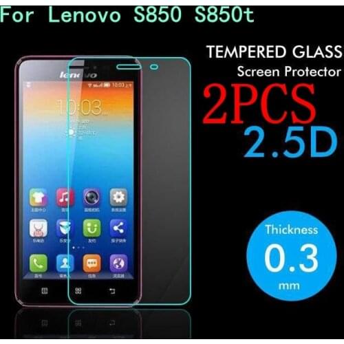 2PCS Original Tempered Glass For Lenovo S850 Screen Protector protective film For Lenovo S850t Glass