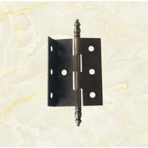 Side Length 55mm Three Fold Right Angle Antique Iron Hinges 7 Holes Suitable For 16mm Plate Hinge