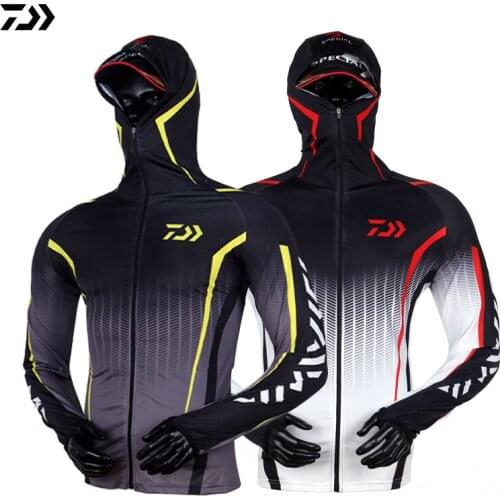 Professional Fishing Shirt Anti-UV Sunscreen Sun Protection Face Neck Fishing Clothing Breathable Quick Dry Fishing Clothes