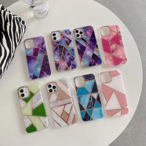 Luxury Marble Phone Case For iPhone 7 8 Plus SE2020 Xr X Xs Max Matte Silicone Soft TPU Cover Case For iPhone 12 Mini 11 Pro Max