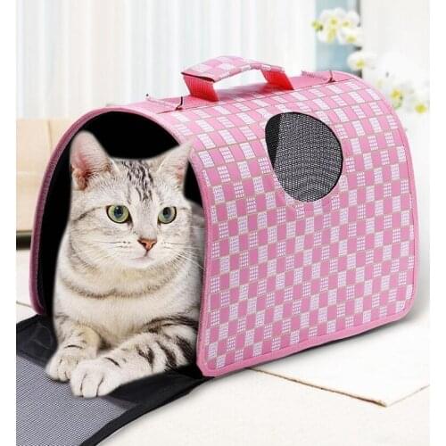 S/M/L Foldable Travel Bag Puppy Carrying Mesh Shoulder Pet Bags Pet Carrier Bag Portable Cats Handbag