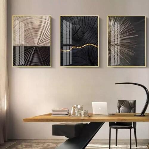 Light Luxury Style Modern Minimalist Triple Sofa Background Wall Mounted High-end Wall Living Room Poster Atmosphere Painting