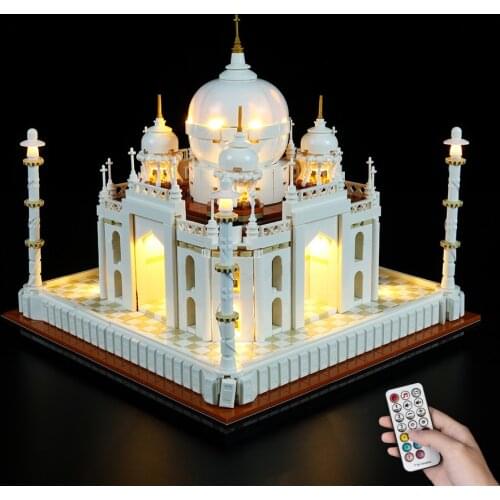 Led Light Kit Building Blocks Architecture Taj Mahal For LEGO 21056 (Only Light Kit Included)