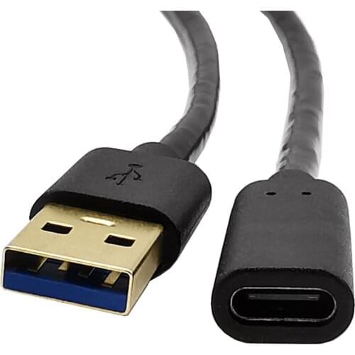 Type A 3.0 Male to Type C Female Data Gold-plated 5Gbps speed data TTYPE-C cable 3.1USB rotating type-C master data cable