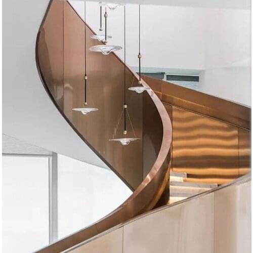 Water ripples water droplets UFO gallery duplex spiral staircase entrance hallway hotel lobby corridor glass chandelier