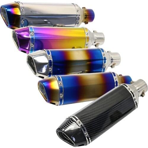 Motorcycle FAKE Carbon Exhaust Pipe Muffler Scooter DB Killer pitbike aerox royal enfield vespa for pcx msx 150 duke 125 390