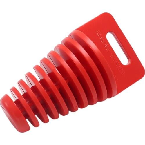 Motorcycle Exhaust Pipe Motocross Tailpipe PVC Air-bleeder Plug Exhaust Silencer Muffler Wash Plug Pipe Protector