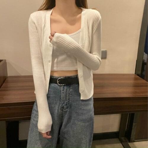 Women T-shirt Spring Summer Autumn Clothes Stretch Knitted Long Sleeve Top Cardigan Bottoming Shirt Female Casual Slim Tops