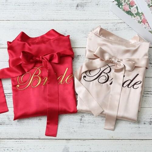 1set Custom Name Satin Kimono Robes Flannel Slippers Set Wedding Bridal Shower Party gifts Bride Robe Bridesmaid Gift