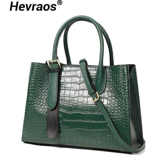 100% Original Genuine Leather Luxury Women Handbags Ladies Hand Bag Tote Elegant Shoulder Messenger Bag Cow Leather Womans Bags