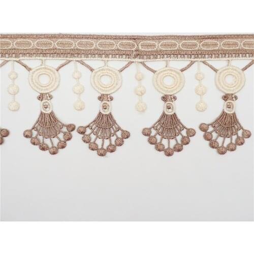 14 yards 10.5 cm Tassel Lace Trim Tape Ribbon for Home Textiles Curtain Sofa Cover Trimmings Sewing Home Textiles Lace Fabric