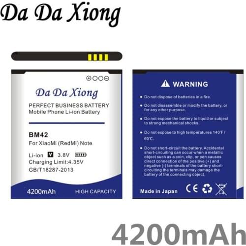 DaDaXiong 4200mAh BM42 Battery for XiaoMi Redmi Hongmi Note 4G