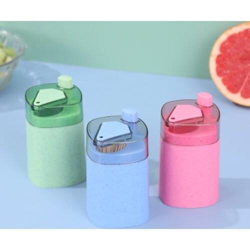 Portable toothpick holder desktop ornaments home living room desktop toothpick holder creative pop-up toothpick storage box