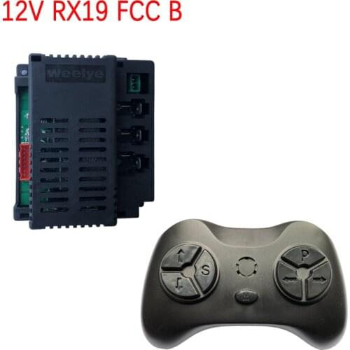Weelye RX19 12V FCC ride on baby electric RC car 2.4G Bluetooth remote control receiver with smooth start function accessories