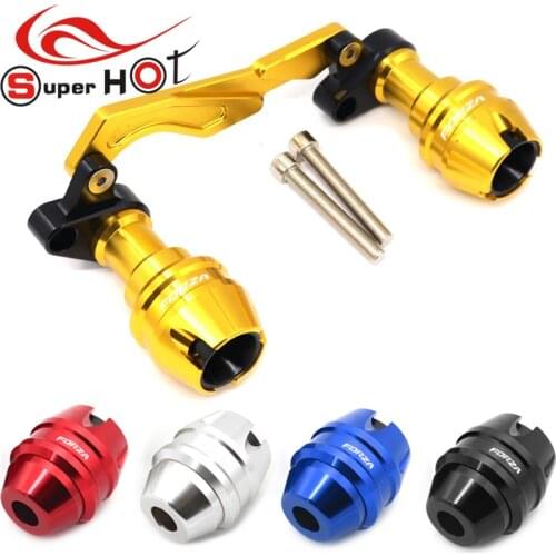 For Honda Forza 300 350 Forza300/350 Front Fork Wheel Fall Axle Muffler Pipe Frame Protection Frame Slider Anti Crash Protector