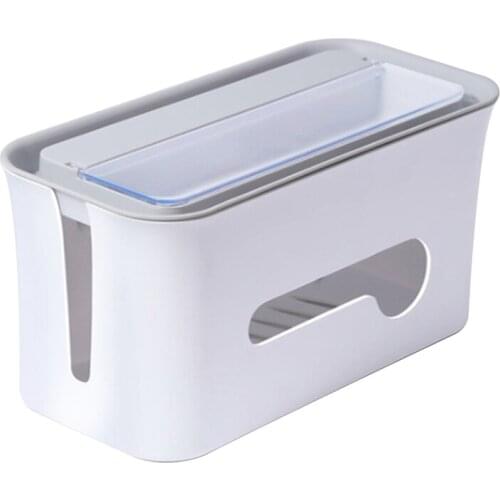 Cable Management Box, Cable Organizer Is Suitable for Home Office, Computer, Entertainment Center