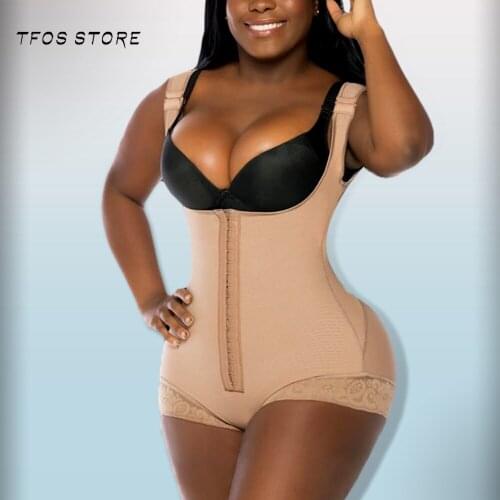 WomenS Shapewear Adjustable Shoulder Strap Strong Compression Skims Slimming Bodysuit Women Lace Waist Trainer