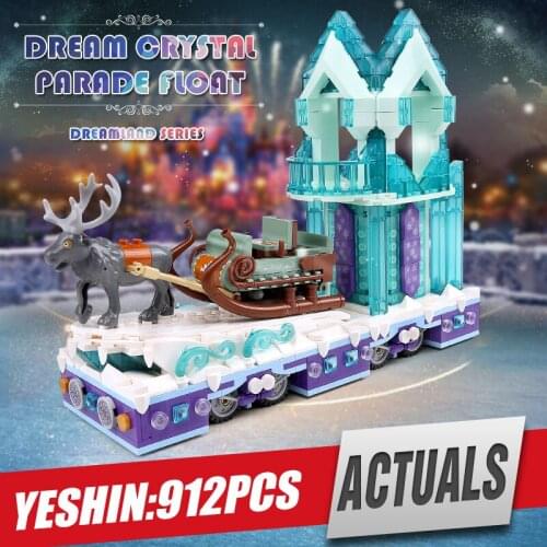 Mould King 11002 Snow World Series City Princess Fantasy Winter Village Sleigh Building Blocks Bricks Compatible 41166 Toy