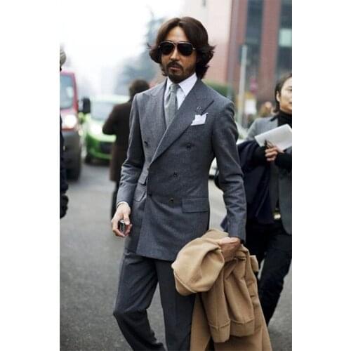 Mans Suits For Wedding Tweed Tuxedos Groom Wear Best Man Wear Wedding Dress Prom Dresses Business Suit 2Piece Suit(Jacket+Pants)