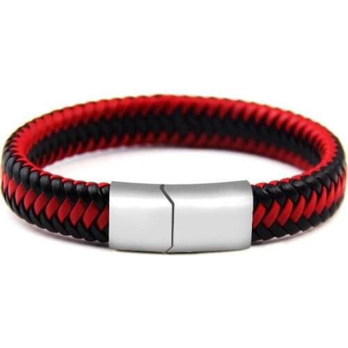 Bracelet Homme Men Leather Rope Magnetic Bracelet Pulseira Masculina Armband Heren Armband Mannen Pulsera Cuero Hombre Bracciali