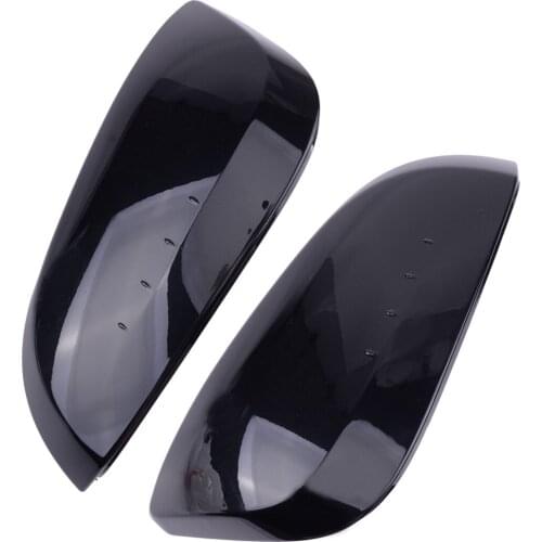 1Pair Car Rearview Mirror Cap Trim Cover Glossy Black ABS Fit for Toyota RAV4 2013 2014 2015 2016 2017 2018