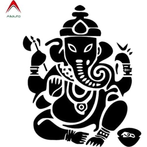 Aliauto Creative Car Sticker Elephant Buddha India Fashion Personality Auto-Styling Vinyl Decal Cover Scratch,15cm*13cm
