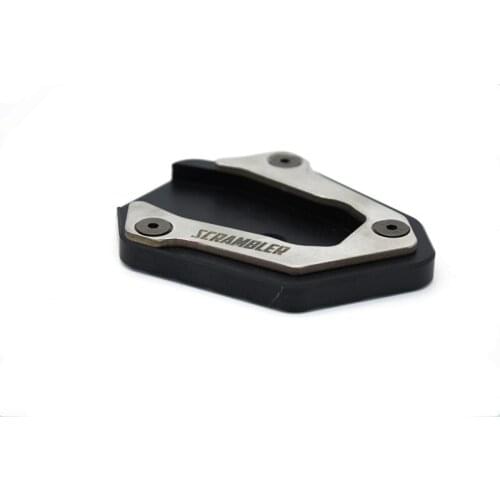 New arrival CNC Side Kickstand Stand Extension Plate For Ducati Scrambler with logo
