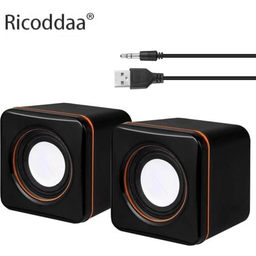Portable Computer Speakers USB Powered Desktop Mini Speaker Bass Sound Music Player System Wired Small Mini Speaker