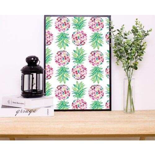 Nordic Pineapple Canvas Painting Posters And Prints Wall Pictures For Living Room Bedroom Decoration