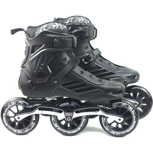 Speed Inline Roller Skates Professional Half Boots Skating Shoes 3*110mm Wheels Size 35 to 46 Free Skating Rollerblade SH62