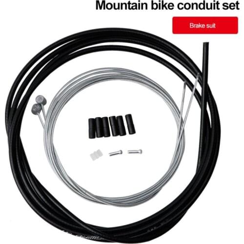 MTB Road Bicycle Brake Cable Shift Line Set Universal 4mm/5mm Transmission Tube Cables Wire With Wire Caps Bike Replacement Kit