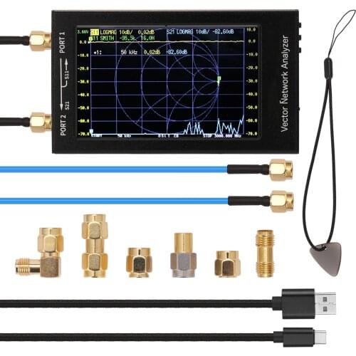 NanoVNA-F V2 Vector Network 4.3 Inch IPS LCD Display Analyzer S-A-A-2 Antenna Analyzer Short Standing Wave HF VHF UHF