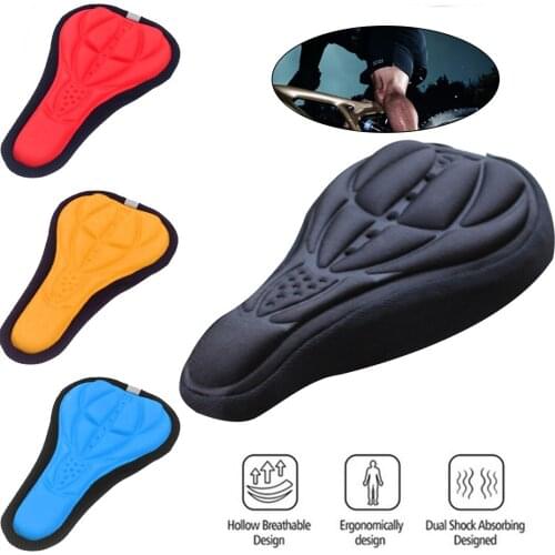 Bicycle Saddle 3D Soft Bike Seat Cover Comfortable Foam Seat Cushion Cycling Saddle for Bicycle Bike Accessories