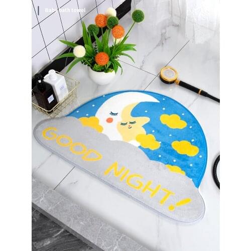 Bathroom absorbent mat anti-skid mat door household toilet mat door bathroom mat carpet