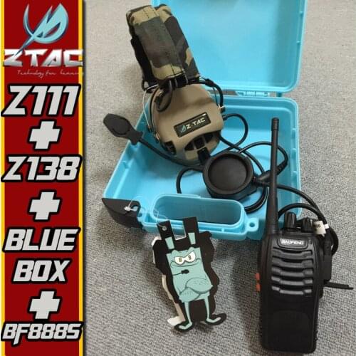Z-TAC Z-Tactical Sordin Headset Tatical Military Radio Airsofit Peltor Tactical IPSC Ear Patronizing Hunting Ptt Midland Kenwood