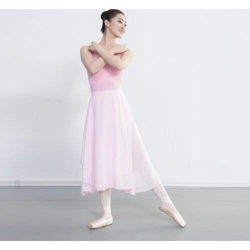 Women Ballet Dance Skirt Women Leotard Classical Ballet Dress Adult Chiffon Ballet Tutu Skirt Dance Wrap Scarf Practice