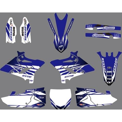 0628 Motorcycle Team Graphic & Backgrounds Decal Sticker Kits for Yamaha YZ125 YZ250 2015 2016 2017 2018 2019