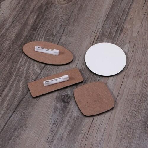 10 Pcs Sublimation Name Tags Diy Blank Id Name Badges with Pins Customized Personalized Name Tags for School JY12 21 Dropship