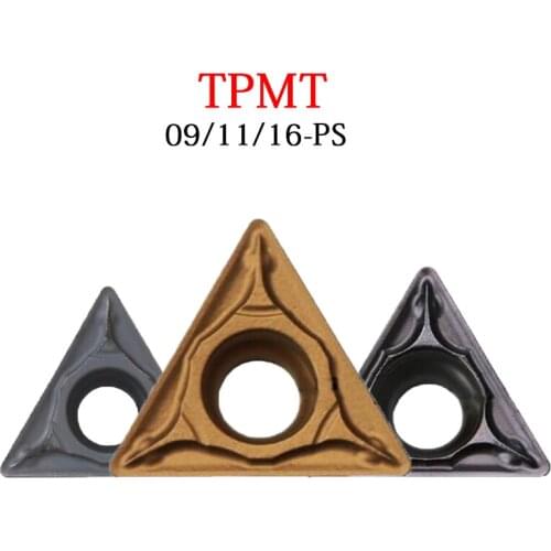 TPMT090204-PS TPMT090208 TPMT110204 TPMT110304 TPMT110308 TPMT16T304 10PCS TPMT Carbide Inserts For Turning Tool Holder Set