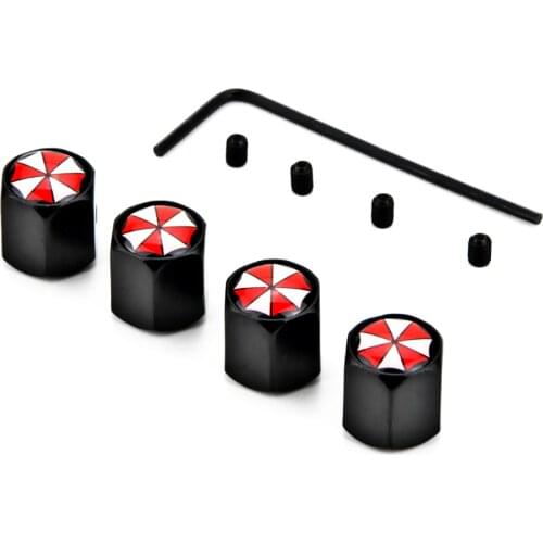 4 Pcs/lot Anti-Theft Tire Valve Caps Covers Umbrella Corporation Car Accessories for Citroen C5 C4 Picasso Xsara Berlingo Elysee