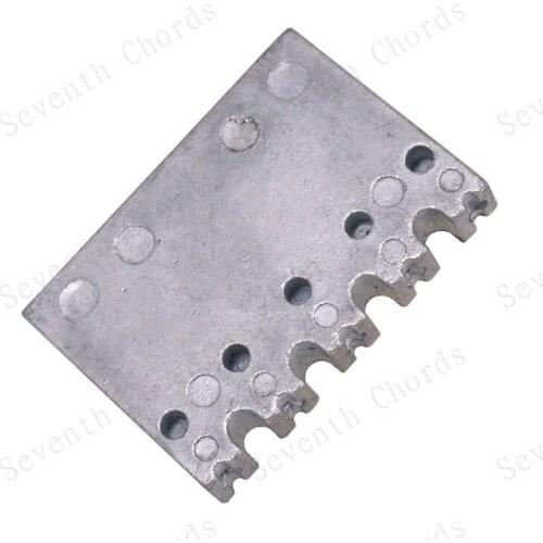 6 String Double Locking Systyem Tremolo Bridge Block Base for Electric Guitar Replacement parts - Made Of Zinc-alloy