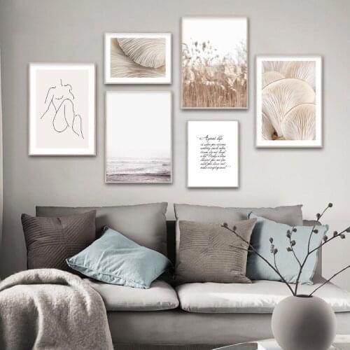 Matisse Art Reeds Mushroom Abstract Poster Nordic Canvas Wall Print Nature Painting Minimalist Picture Scandinavian Home Decor