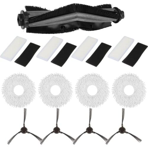 Promotion!13Pcs Main Brush for ECOVACS N9+ Robot Vacuum Cleaner Sweeping Mopping Pad Mops Rags Hepa Filter Side Brushes Parts
