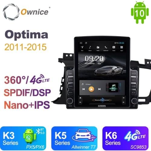 Ownice Android 10.0 Car Radio for KIA Optima 2011 - 2014 K5 2011 - 2015 GPS 2 Din Auto Audio System Stereo Player 4G LTE