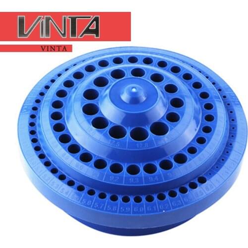 Free Shipping 2pcs CNC Drill Bits Storage Case Stand Tap Reamer Round Plastic Organizer Needle 100 Holes Rotary Collecting Box
